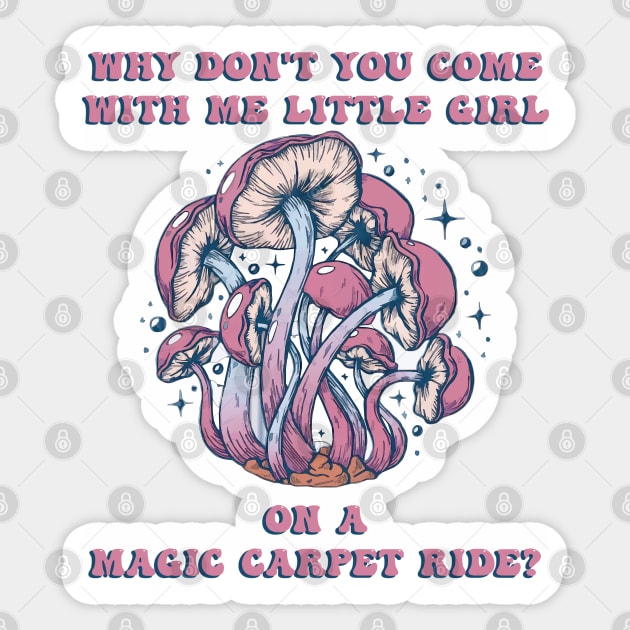 Magic Carpet Rid Sticker by Morrigan Austin